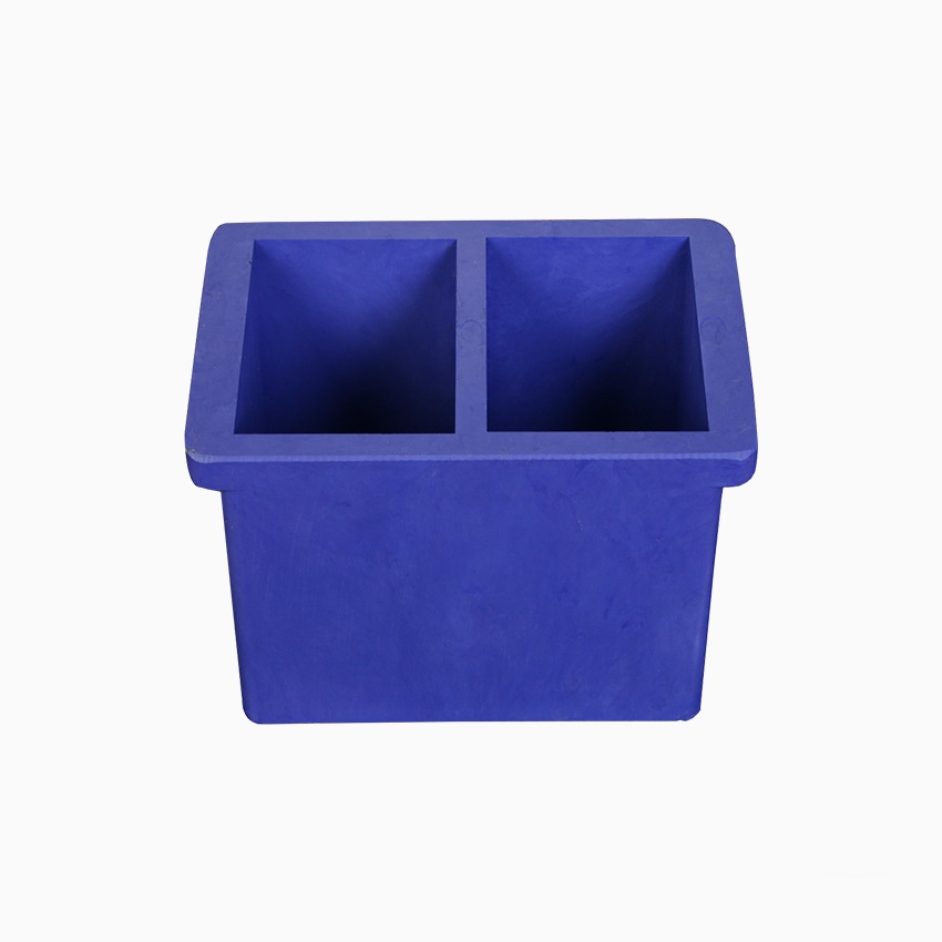 İki Gözlü Beton Numune Plastik Küp Kalıbı